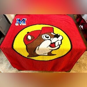 Buc-ee’s Fleece Throw Lap Blanket with Beavers Throw 40x60”